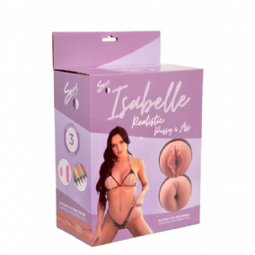  ISABELLE Realistik Vajina ve Anüs Titreşimli Saçlı Şişme Manken