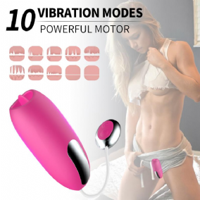 J100 - Şarjlı Akıllı Isıtmalı G-Spot ve Klitoris Uyarıcı Dil Hareketli Vibratör Giyilebilir Vajinal Top