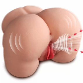 Jasmine - Realistik Anal Vajinal 2 in 1 İleri Geri Hareketli Emişli ve Titreşimli Suni Kalça Vajina