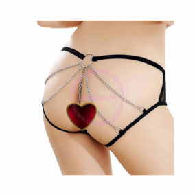  Fantazi Zincirli Kırmızı Külot 