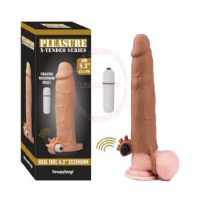 Pleasure x-Tender Kılıf Titreşimli - 9.6 cm Uzatmalı