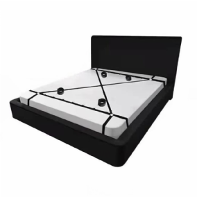 Yatak Bağlama Fantezi Kemeri Seti Siyah